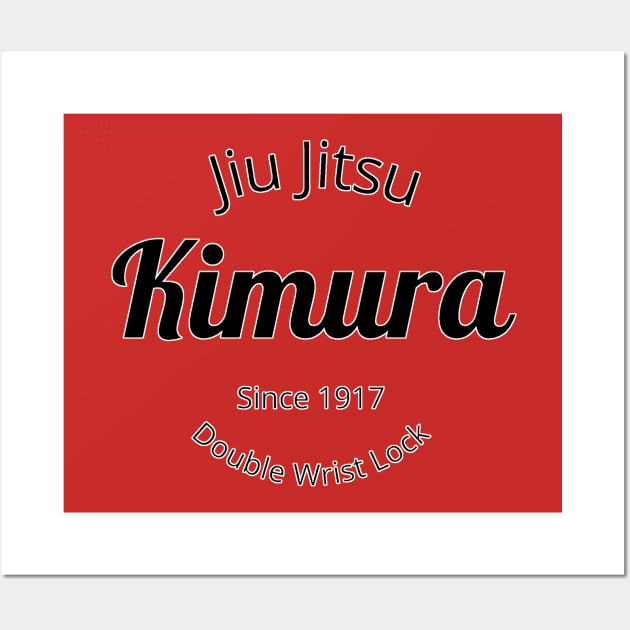 BJJ Kimura Submission Brazilian Jiu Jitsu MMA Wall Art by HootVault